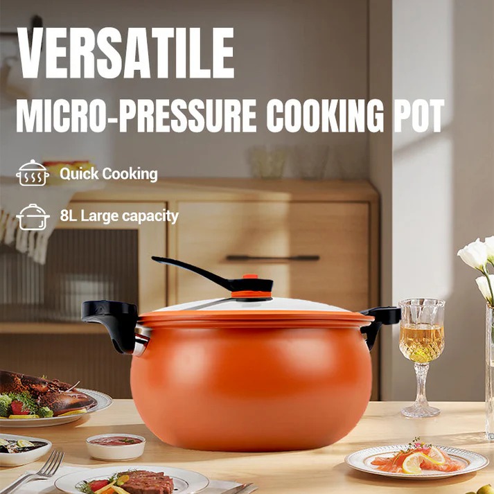 🧑🍳Michelin Chef Recommended🏆Multifunctional Large Capacity Non-stick Pressure Cooker