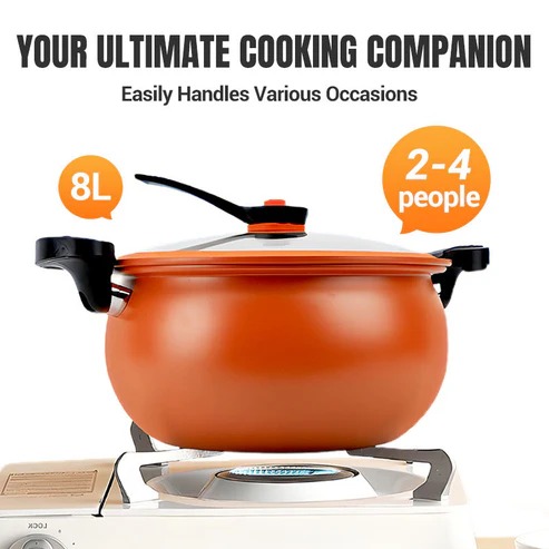 🧑🍳Michelin Chef Recommended🏆Multifunctional Large Capacity Non-stick Pressure Cooker - Image 2
