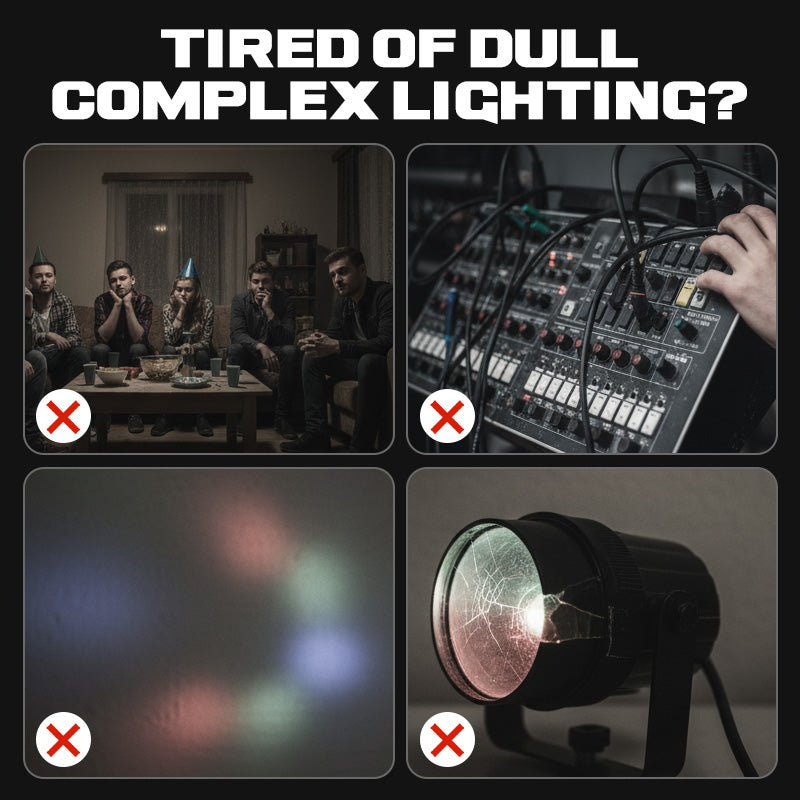 🎉Multi-Beam LED Atmosphere Light – 16 Colors, Remote Control & Easy Installation📦 - Image 3