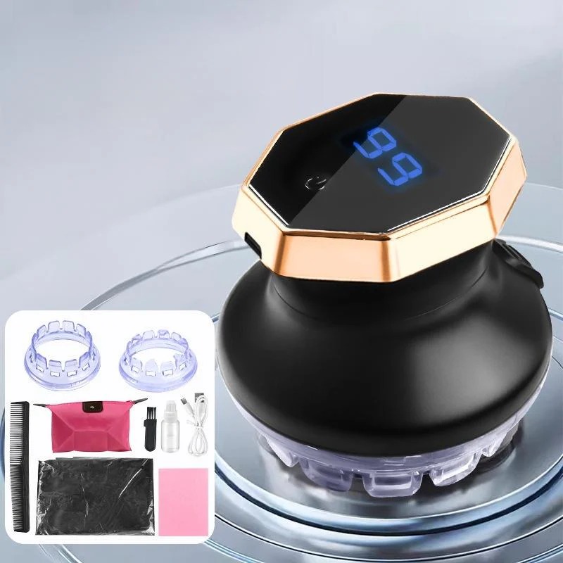 Circular Electric Hair Clipper with LED Display - Image 2