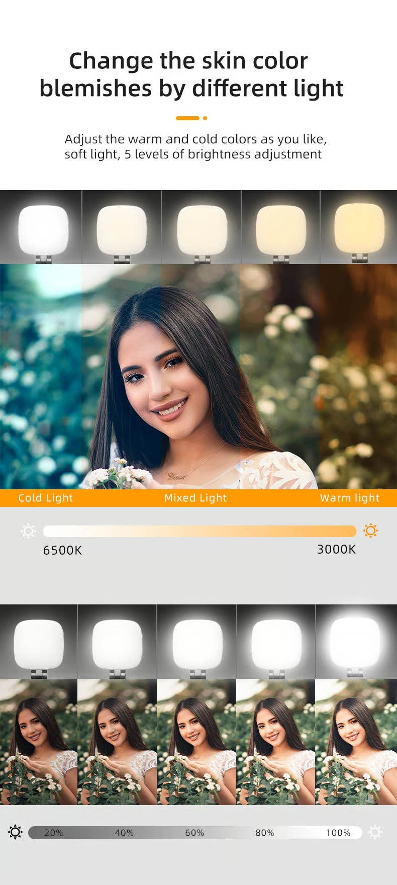 💥 3-in-1 Magnetic Beauty Selfie Light with mirror for Phones - Image 5