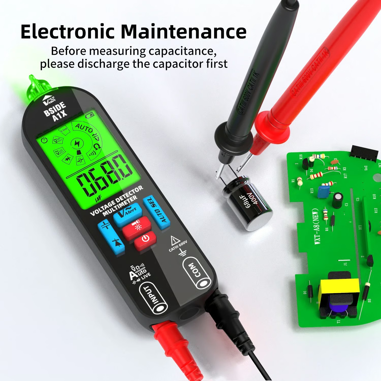 🛠️Rechargeable Smart Digital Multimeter Tester | Auto Range - Image 3
