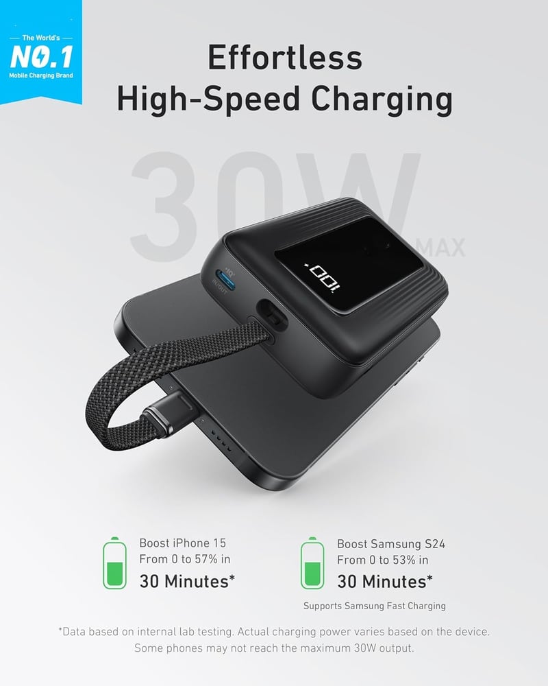 Magnetic Portable Charger Power Bank, 10,000mAh High-Speed Portable Charger - Image 3
