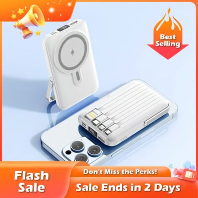 💥Magnetic Power Bank - 10000mAh Wireless Portable Charger