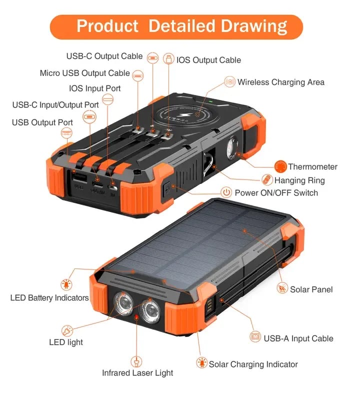 🔥Solar Charger Power Bank - ⚡Solar Power Bank - Image 8