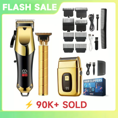 Professional Blonde Hair Clipper & Trimmer Kit for Men🪒
