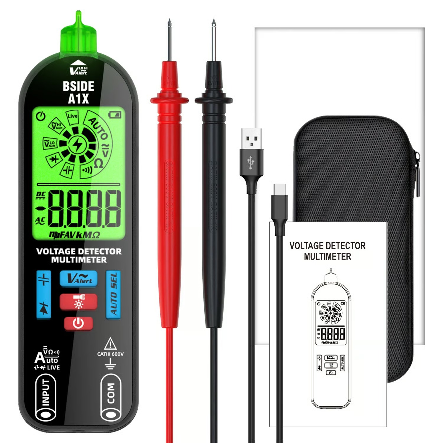 🛠️Rechargeable Smart Digital Multimeter Tester | Auto Range - Image 9