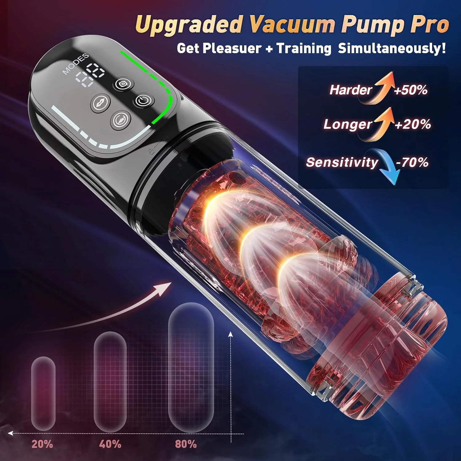 😍 Male Masturbator Penis Pump - Male Sex Toys for Men Sex Toy Pocket Pussy LCD with APP Stroker Adult Toys with 7 Thrusting 7 Rotating 5 Sucking Modes Vacuum Pumps & Enlargers🎁 - Image 14