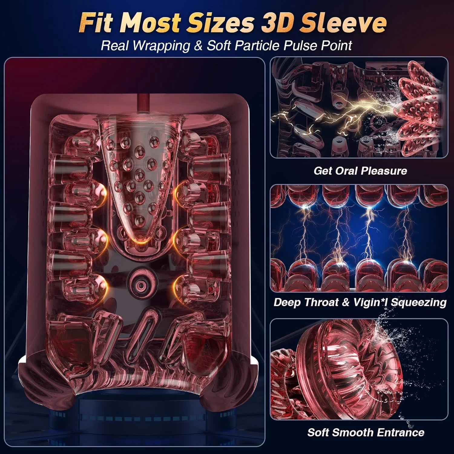 😍 Male Masturbator Penis Pump - Male Sex Toys for Men Sex Toy Pocket Pussy LCD with APP Stroker Adult Toys with 7 Thrusting 7 Rotating 5 Sucking Modes Vacuum Pumps & Enlargers🎁 - Image 16