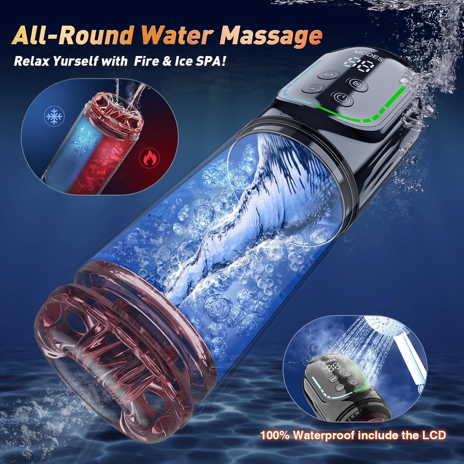 😍 Male Masturbator Penis Pump - Male Sex Toys for Men Sex Toy Pocket Pussy LCD with APP Stroker Adult Toys with 7 Thrusting 7 Rotating 5 Sucking Modes Vacuum Pumps & Enlargers🎁 - Image 22