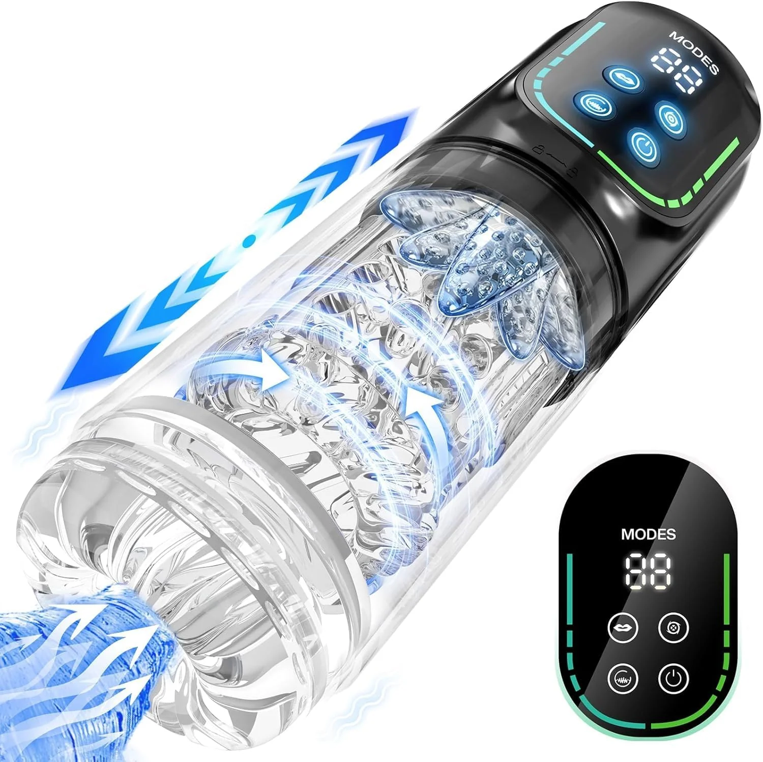 😍 Male Masturbator Penis Pump - Male Sex Toys for Men Sex Toy Pocket Pussy LCD with APP Stroker Adult Toys with 7 Thrusting 7 Rotating 5 Sucking Modes Vacuum Pumps & Enlargers🎁 - Image 28