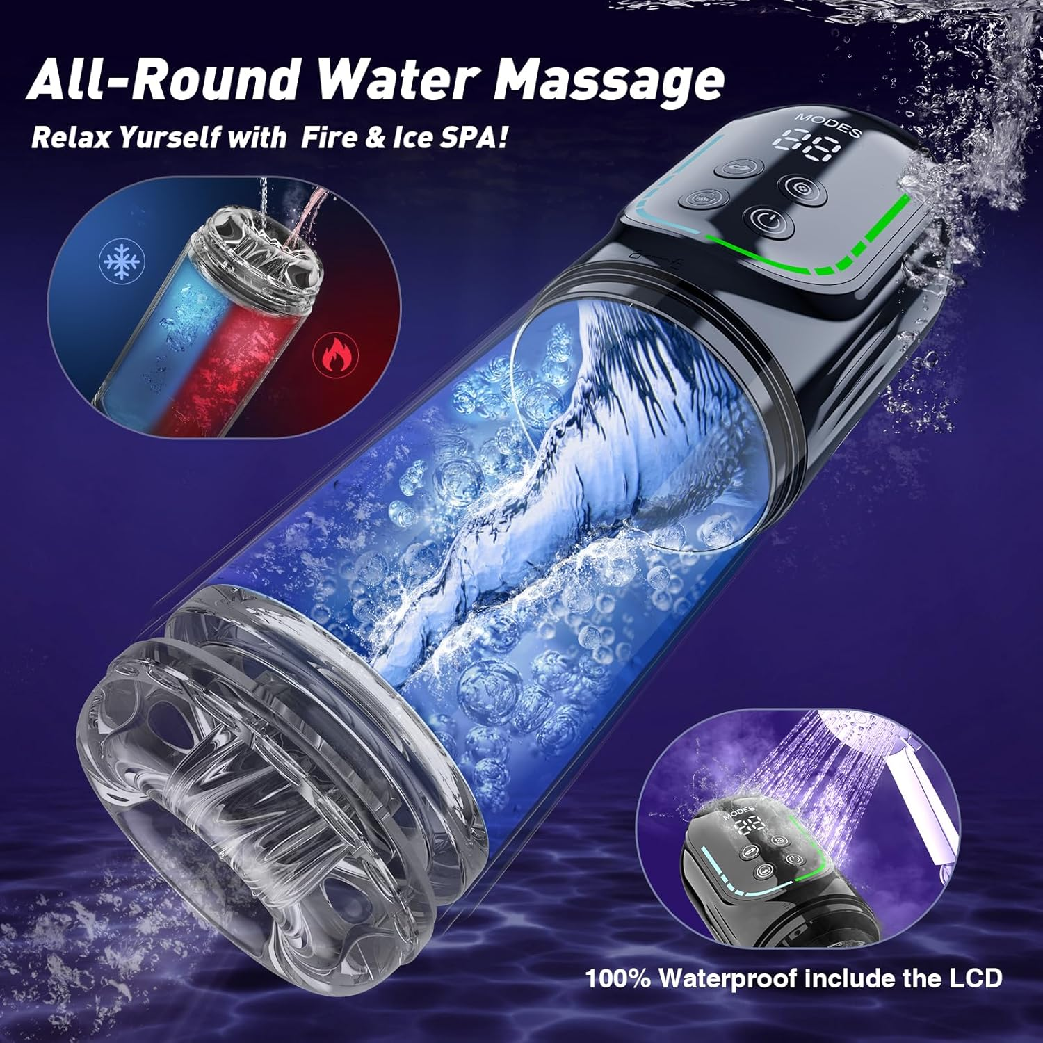 😍 Male Masturbator Penis Pump - Male Sex Toys for Men Sex Toy Pocket Pussy LCD with APP Stroker Adult Toys with 7 Thrusting 7 Rotating 5 Sucking Modes Vacuum Pumps & Enlargers🎁 - Image 18