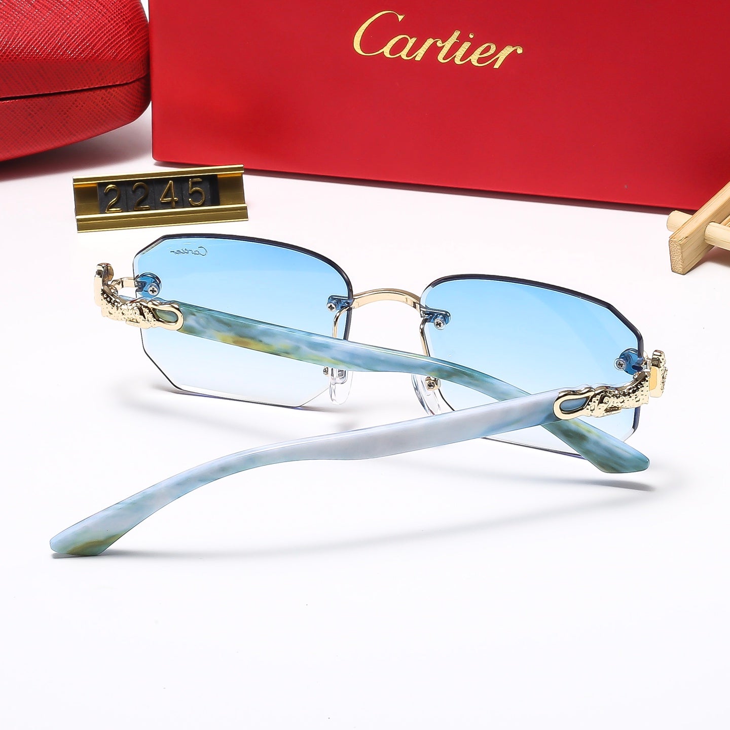 7 Colors Fashion frameless square Sunglasses - Image 3