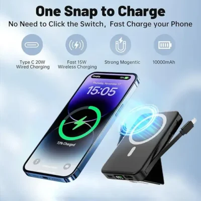 Magnetic Wireless Power Bank 10000mAh