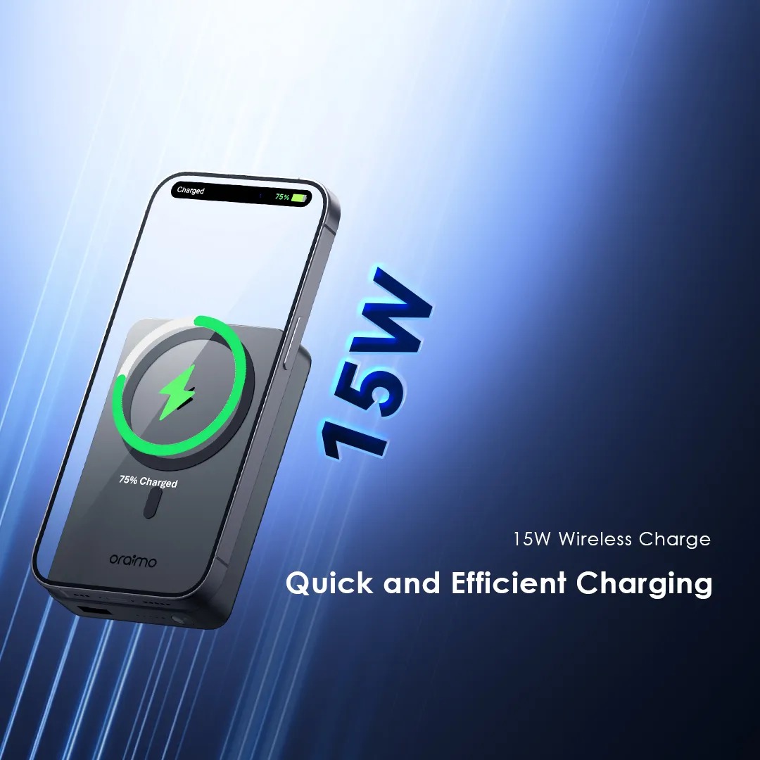 oraimo MagPower 15 10000mAh Wireless and Wired Power Bank - Image 7