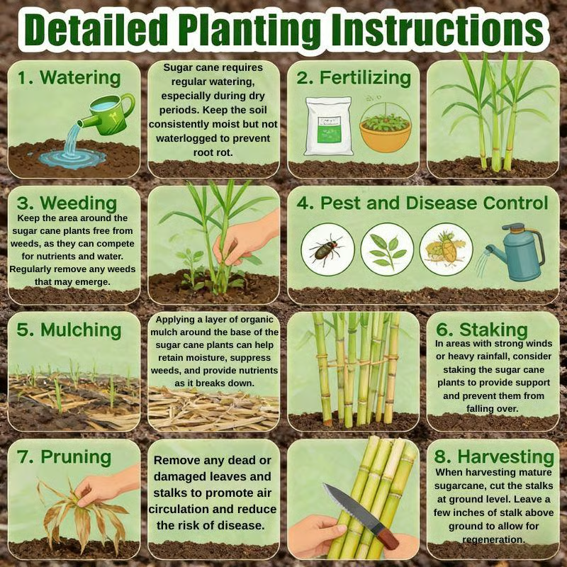 Grow Your Own Sugar! 🌱 sugarcane seeds - Image 3