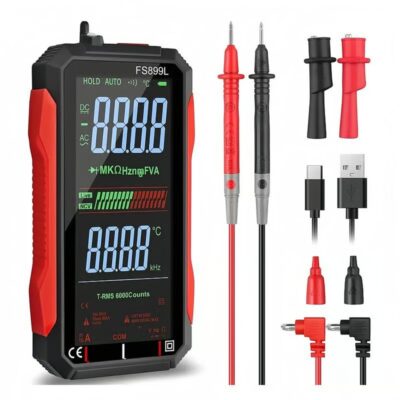 🌟Fully Automatic True RMS (TRMS) 6000 Count Digital Voltmeter - A reliable voltage tester