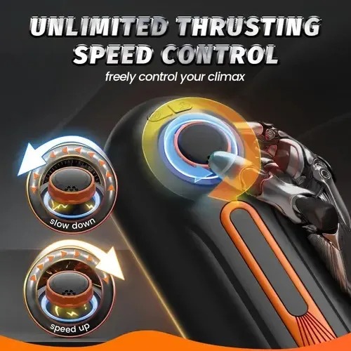 10 Thrusting 10 Vibrating 3 Sucking Heating Male Masturbator - Image 2