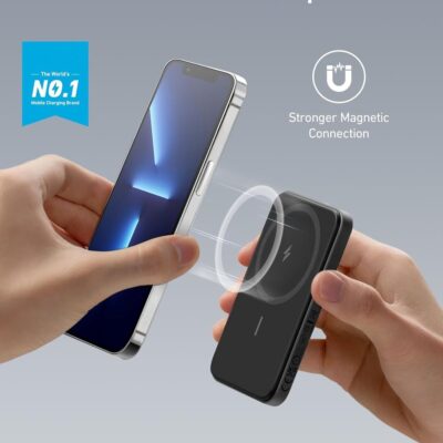 Magnetic Portable Charger Power Bank, 10,000mAh High-Speed Portable Charger